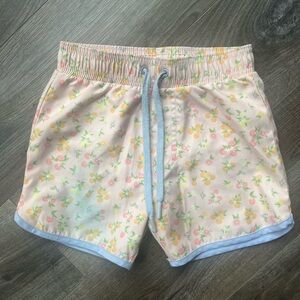 Pastel Fruit Print swim Shorts
